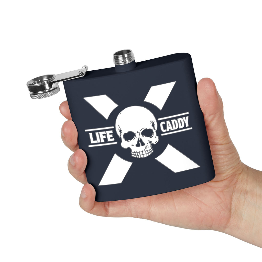 Life Caddy Skull X Flask | 6oz Stainless Steel