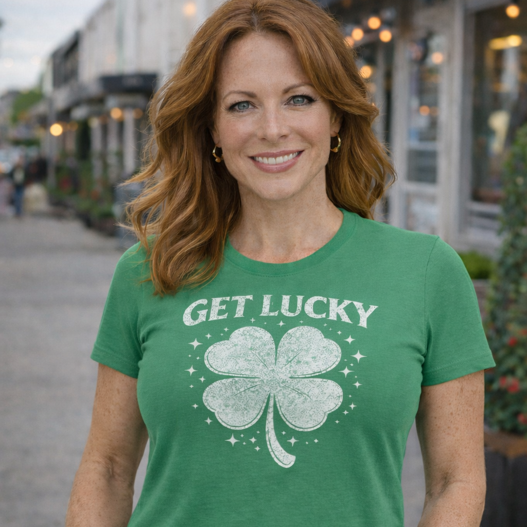 Get Lucky Women’s Fitted T-Shirt